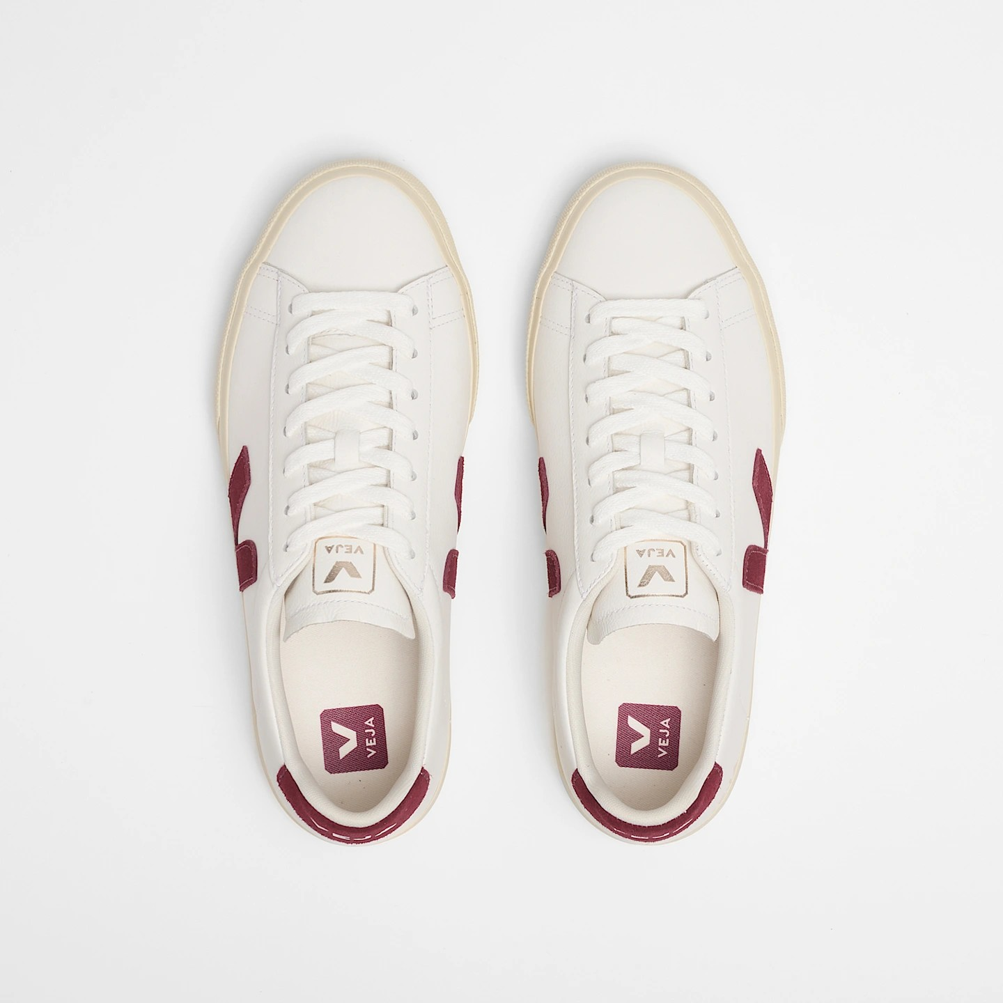 CAMPO LEATHER WHITE GRENAT