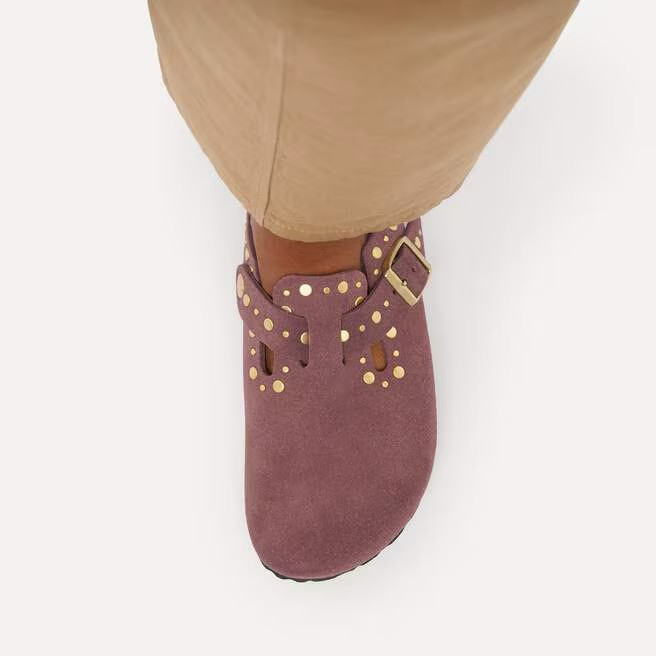 Boston Rivet - Suede Pepper - Etroite