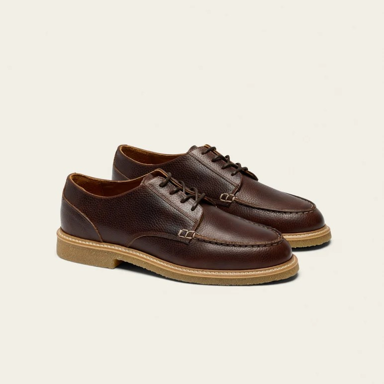 Alwin - Cuir pull-up grainé marron