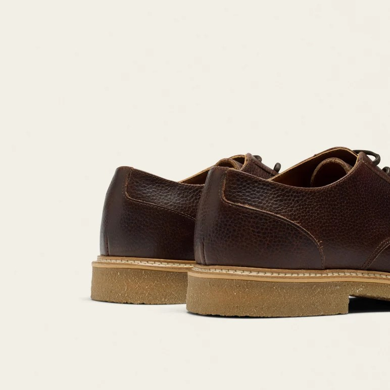 Alwin - Cuir pull-up grainé marron