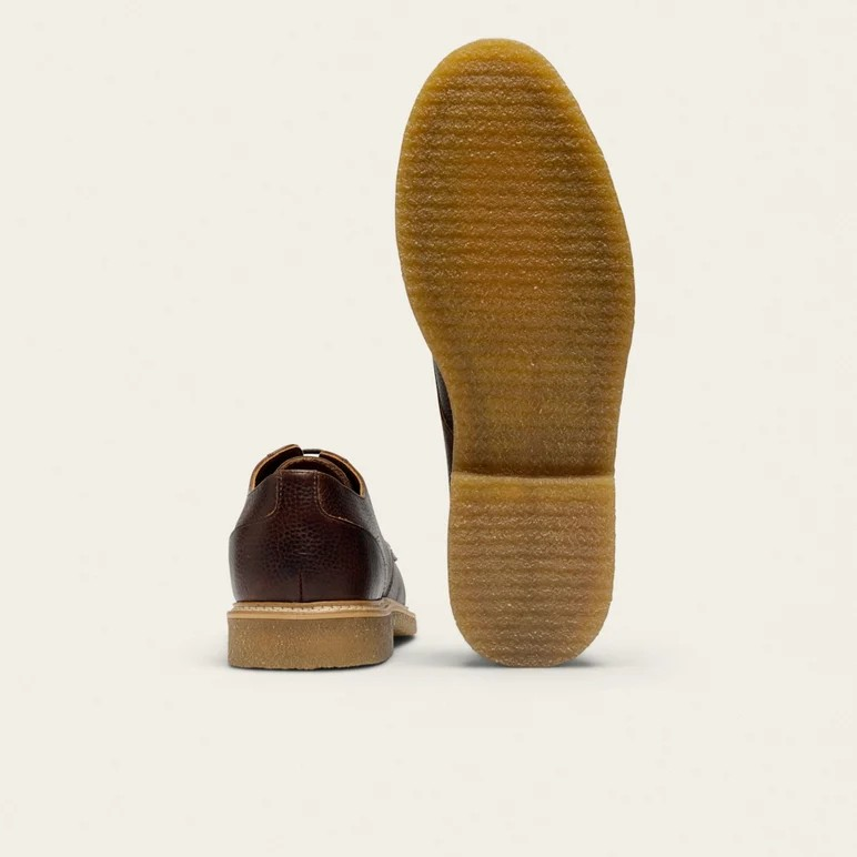 Alwin - Cuir pull-up grainé marron