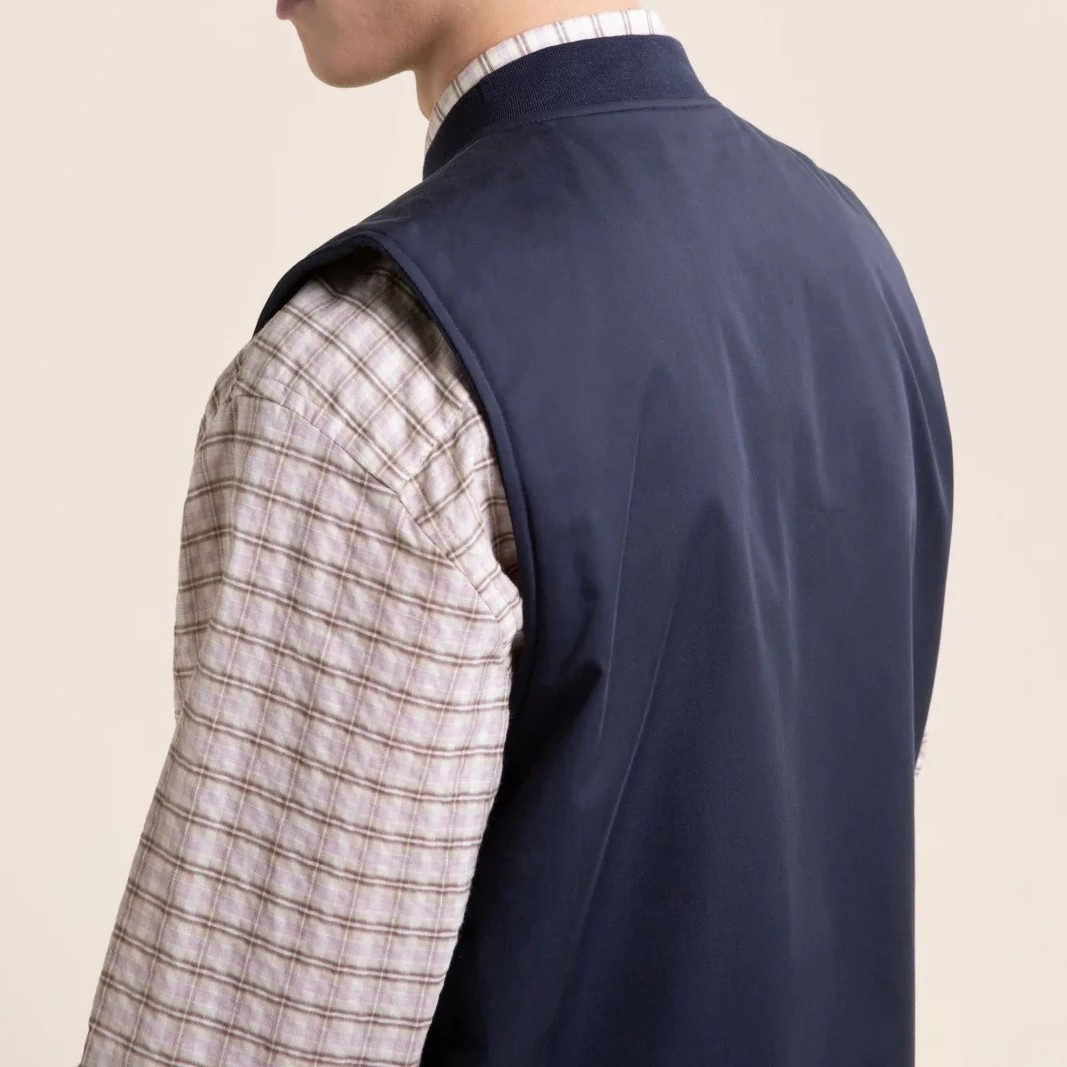 Turot - Gilet sans manche sherpa - Indigo