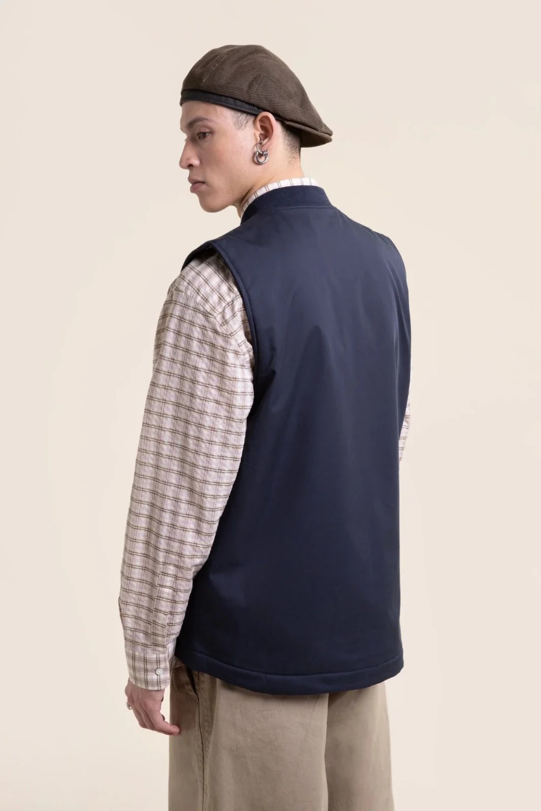 Turot - Gilet sans manche sherpa - Indigo