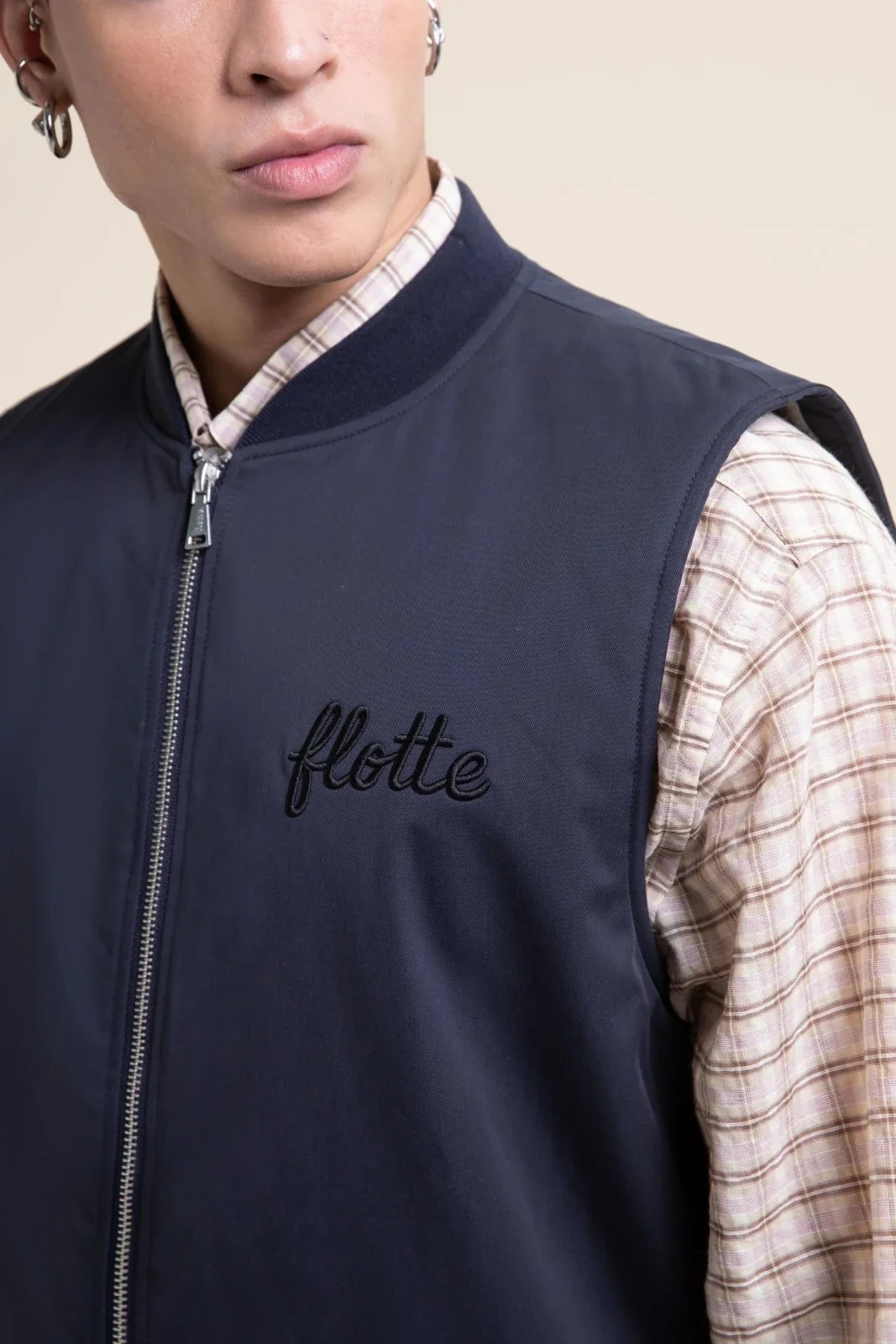 Turot - Gilet sans manche sherpa - Indigo