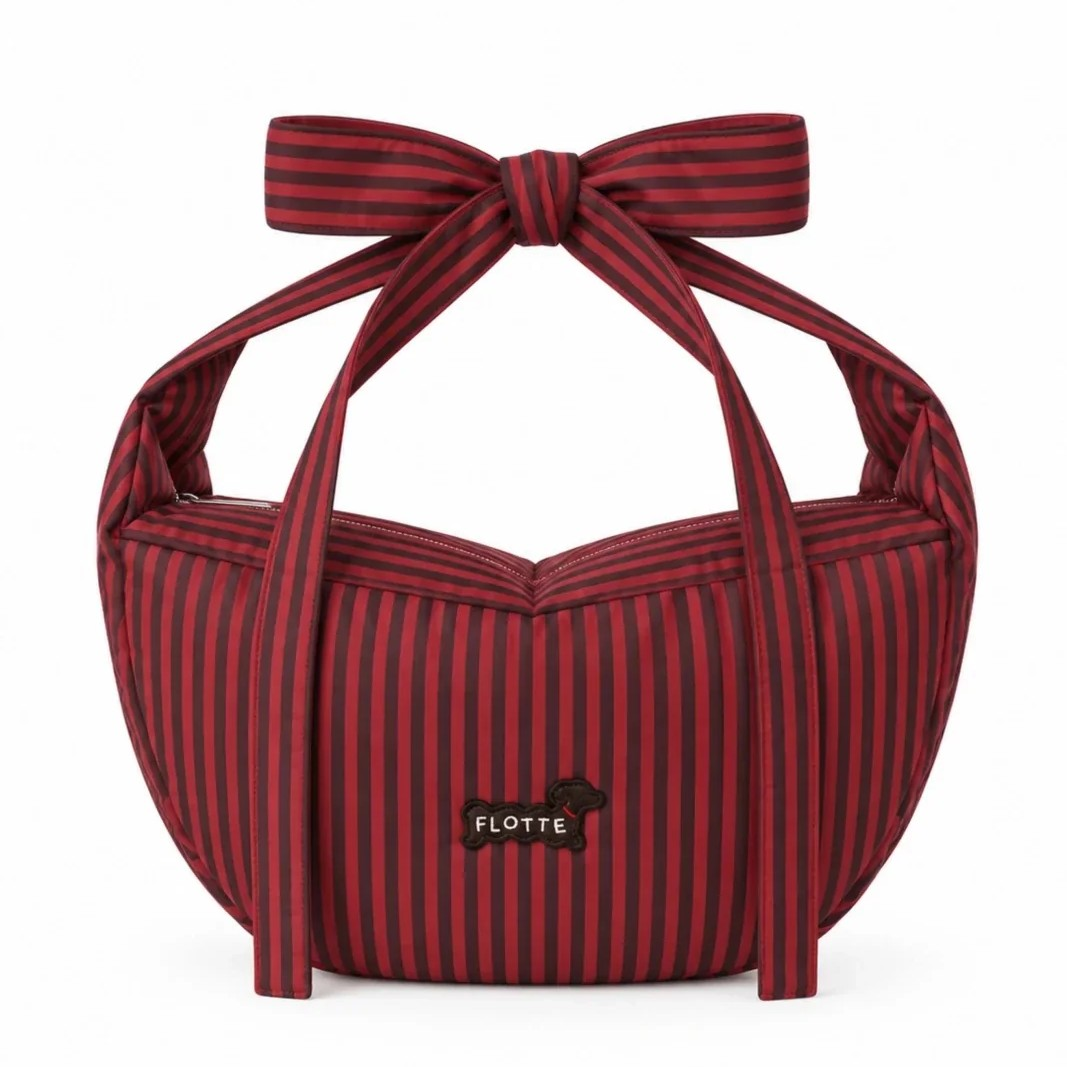Bow Bag - Rayé Rouge