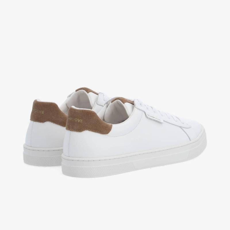 SPARKLE SNEAKER M WHITE/TAUPE