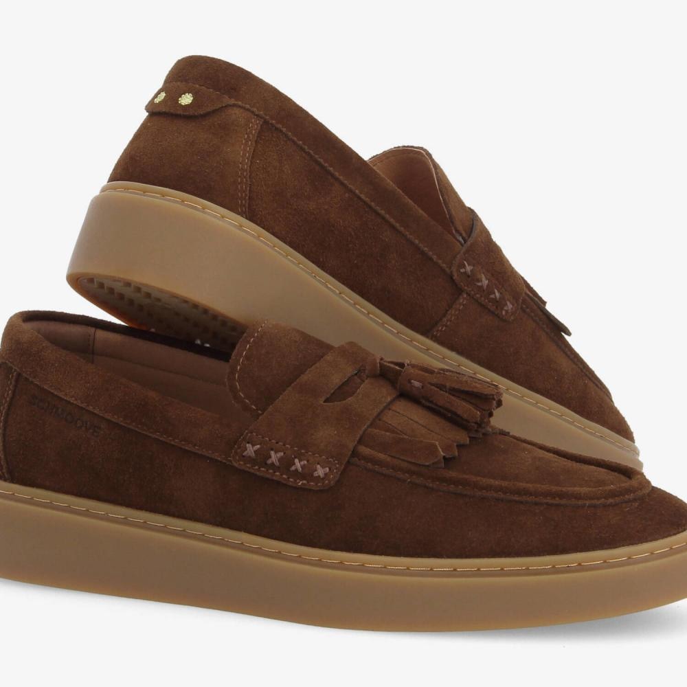 SCHMOOVE LOAFLY LOAFER M DARK BROWN - 5