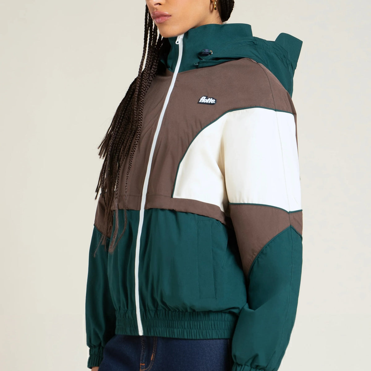 FLOTTE Saint-Martin - Veste Imperméable - Sapin/Chocolat - 3