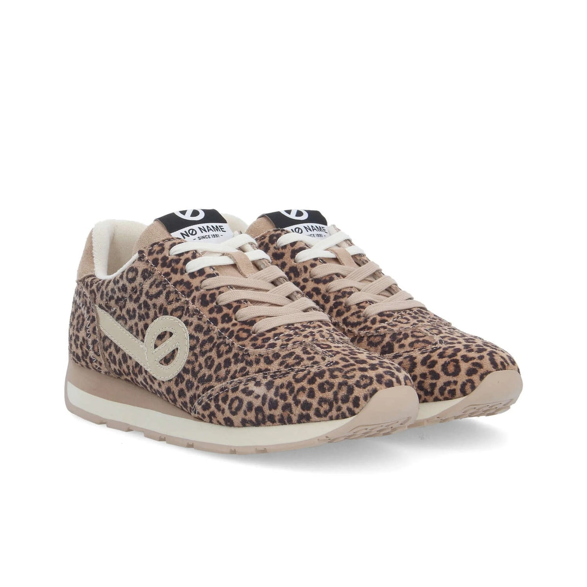 NO NAME CITY RUN JOGGER W BEIGE/LEOPARD GOLD - 2