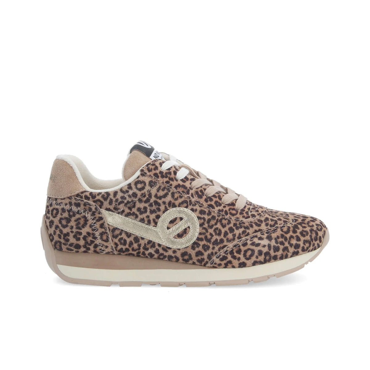 NO NAME CITY RUN JOGGER W BEIGE/LEOPARD GOLD - 4