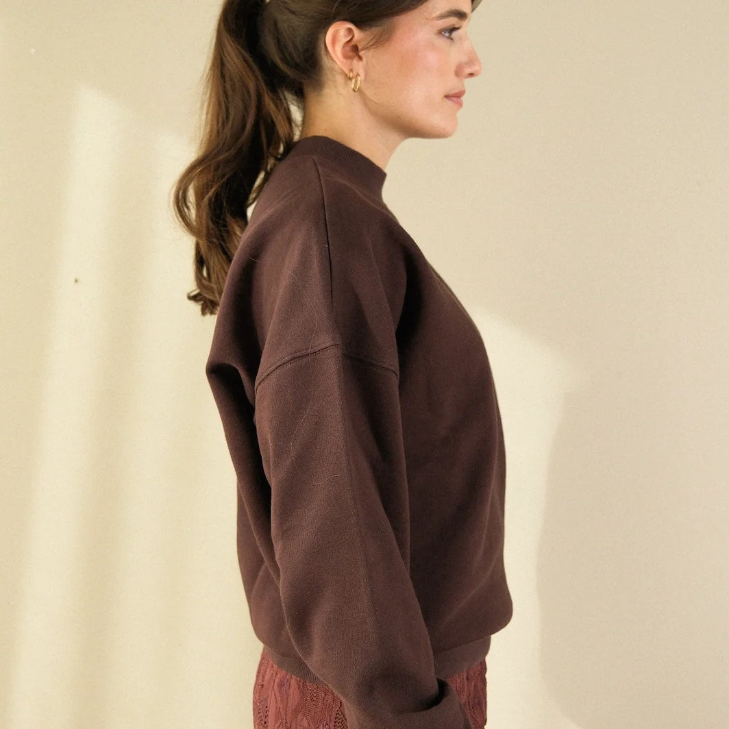 23 DEGRES SWEAT SALTY CHOCOLAT - FEMME - 4