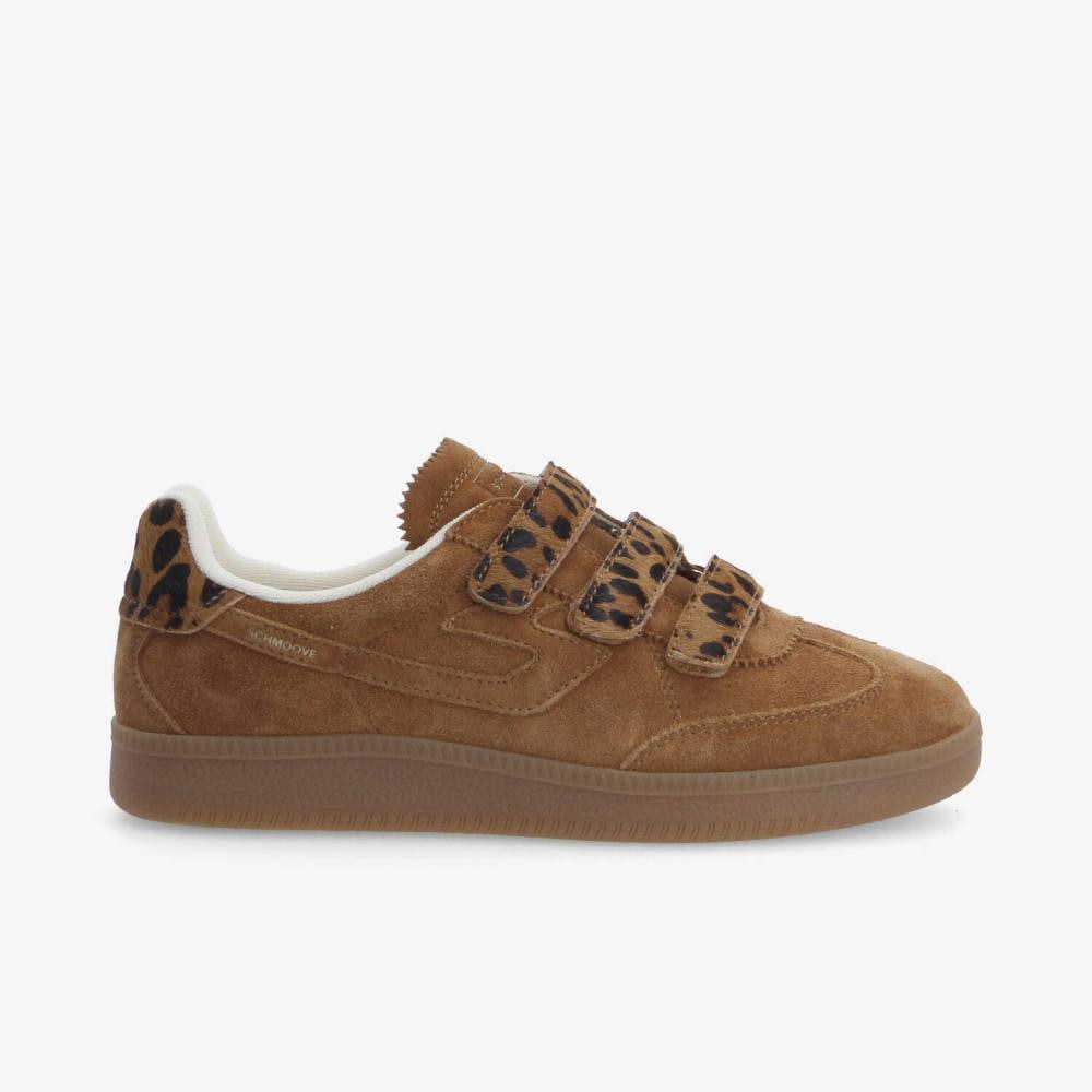 SCHMOOVE WOMAN SHEFFIELD STRAPS W PONY LEO CAMEL/BROWN - 1