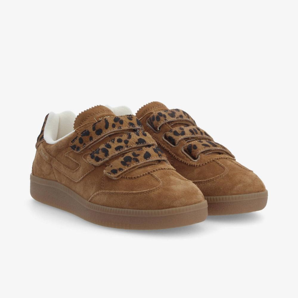SCHMOOVE WOMAN SHEFFIELD STRAPS W PONY LEO CAMEL/BROWN - 2