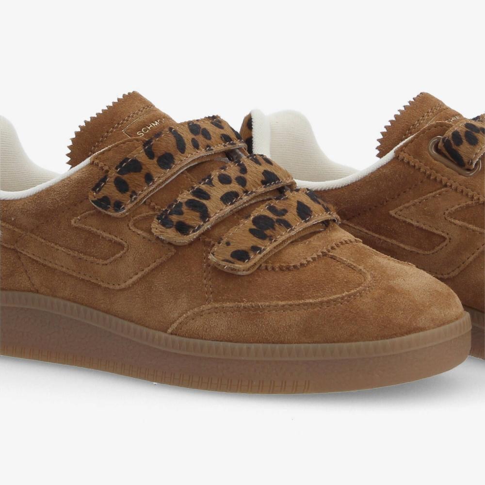 SCHMOOVE WOMAN SHEFFIELD STRAPS W PONY LEO CAMEL/BROWN - 4