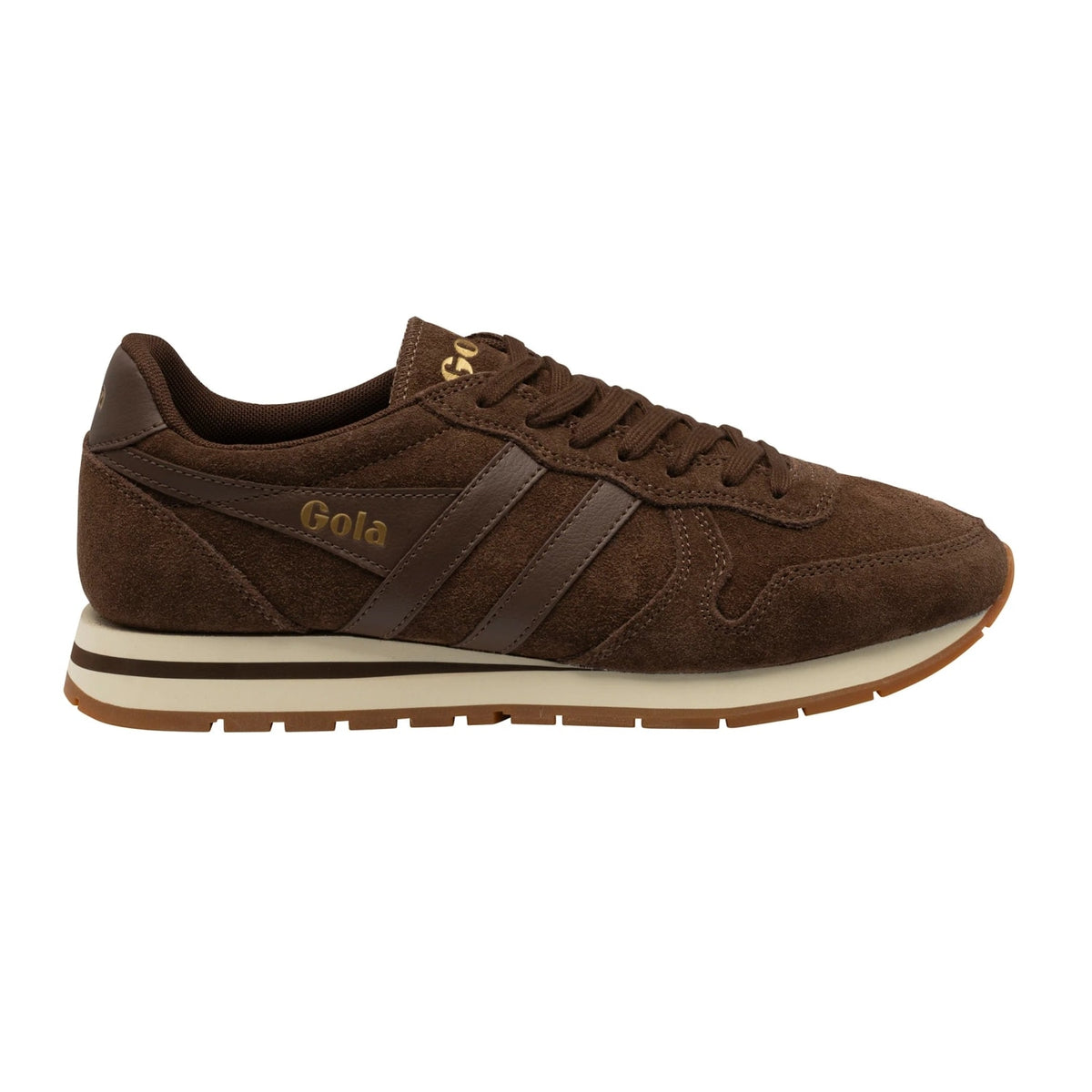 GOLA Daytona Suede Trainer Dark Brown - 1