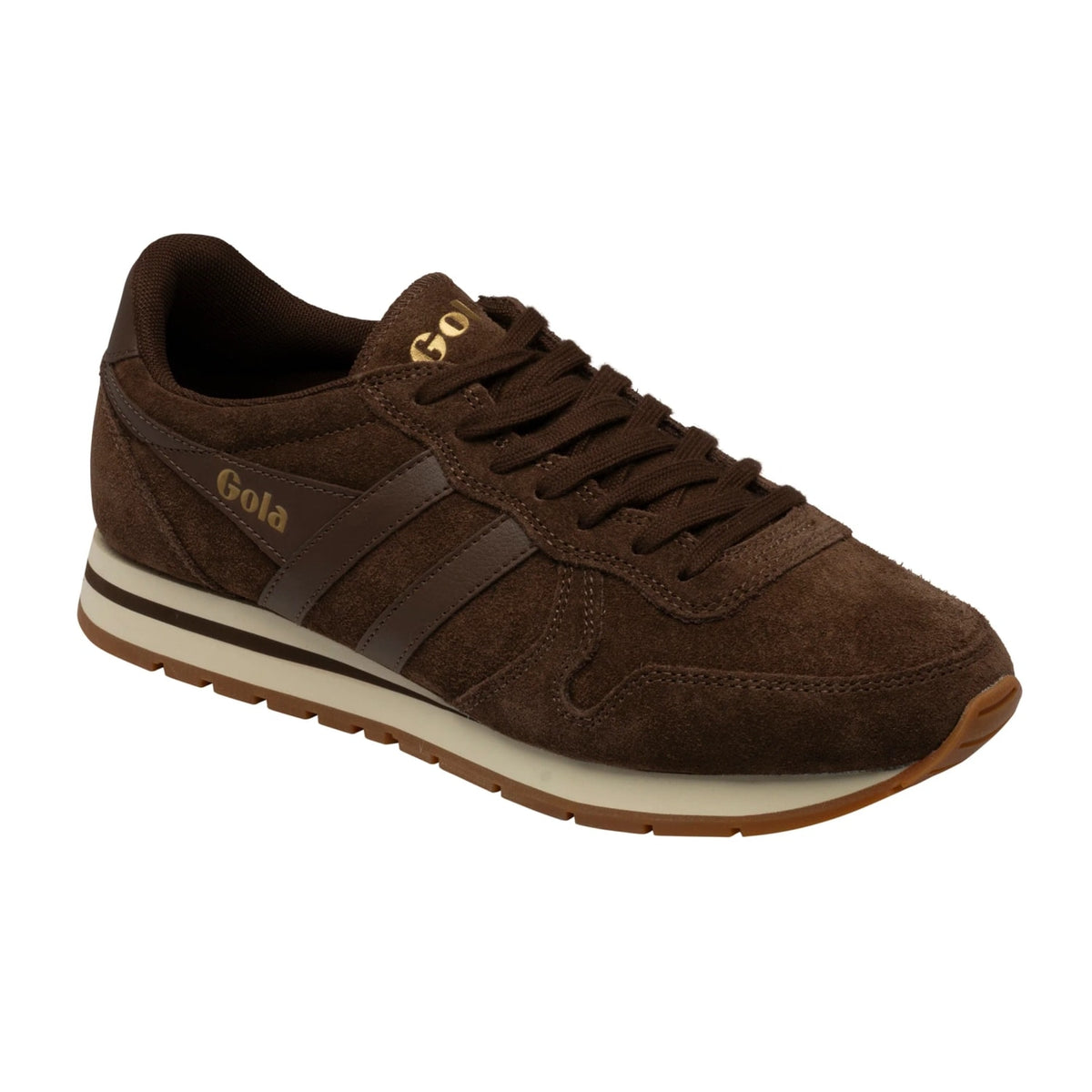 GOLA Daytona Suede Trainer Dark Brown - 2