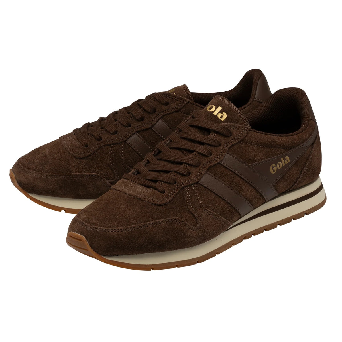 GOLA Daytona Suede Trainer Dark Brown - 3
