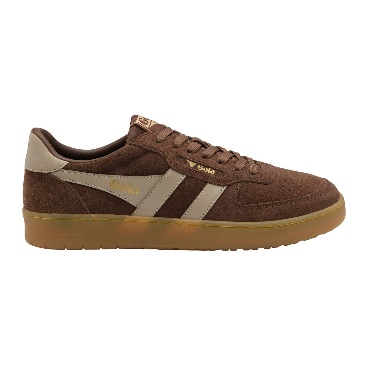 GOLA Hawk Suede 86 Trainer Root/Bone/Gum - 1