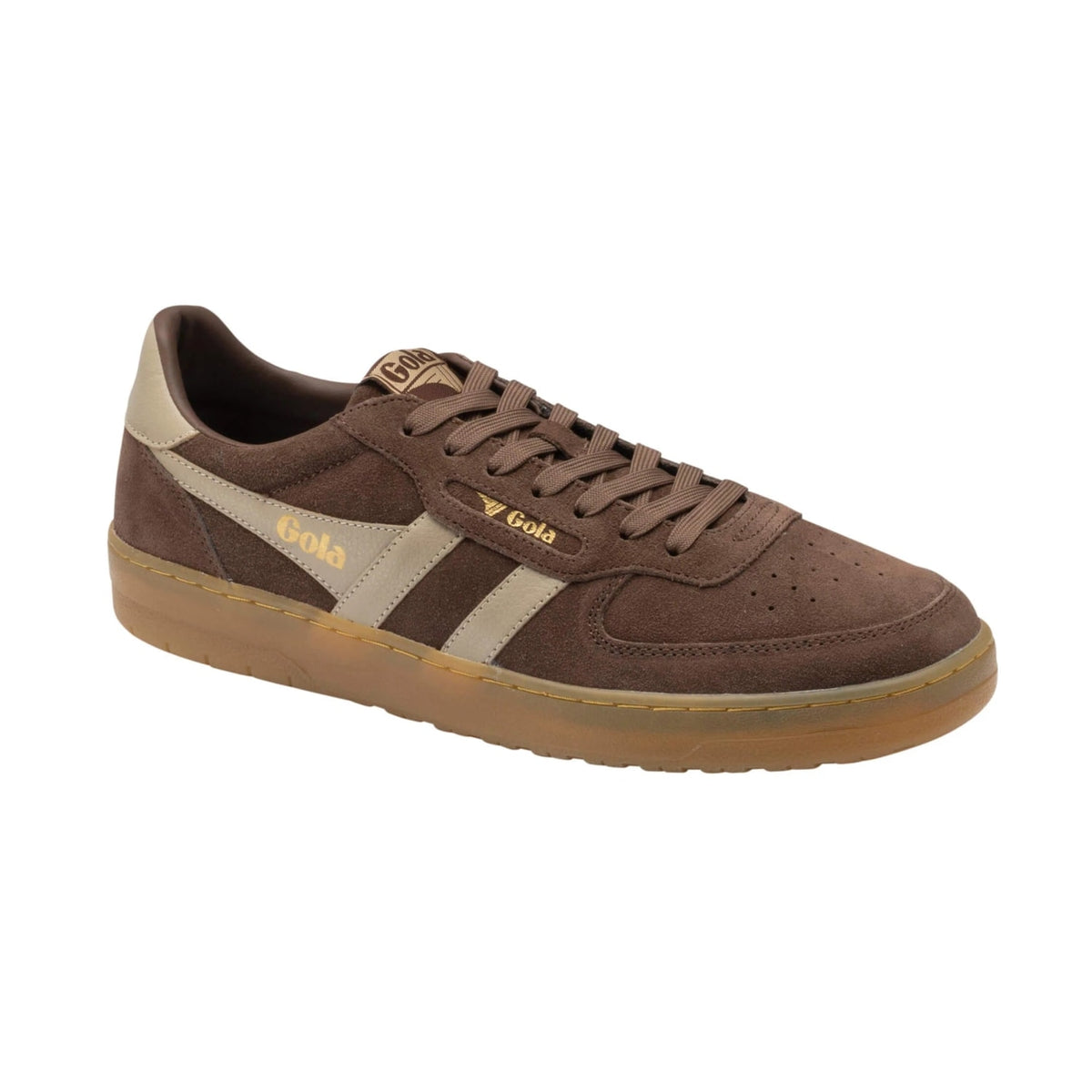 GOLA Hawk Suede 86 Trainer Root/Bone/Gum - 2