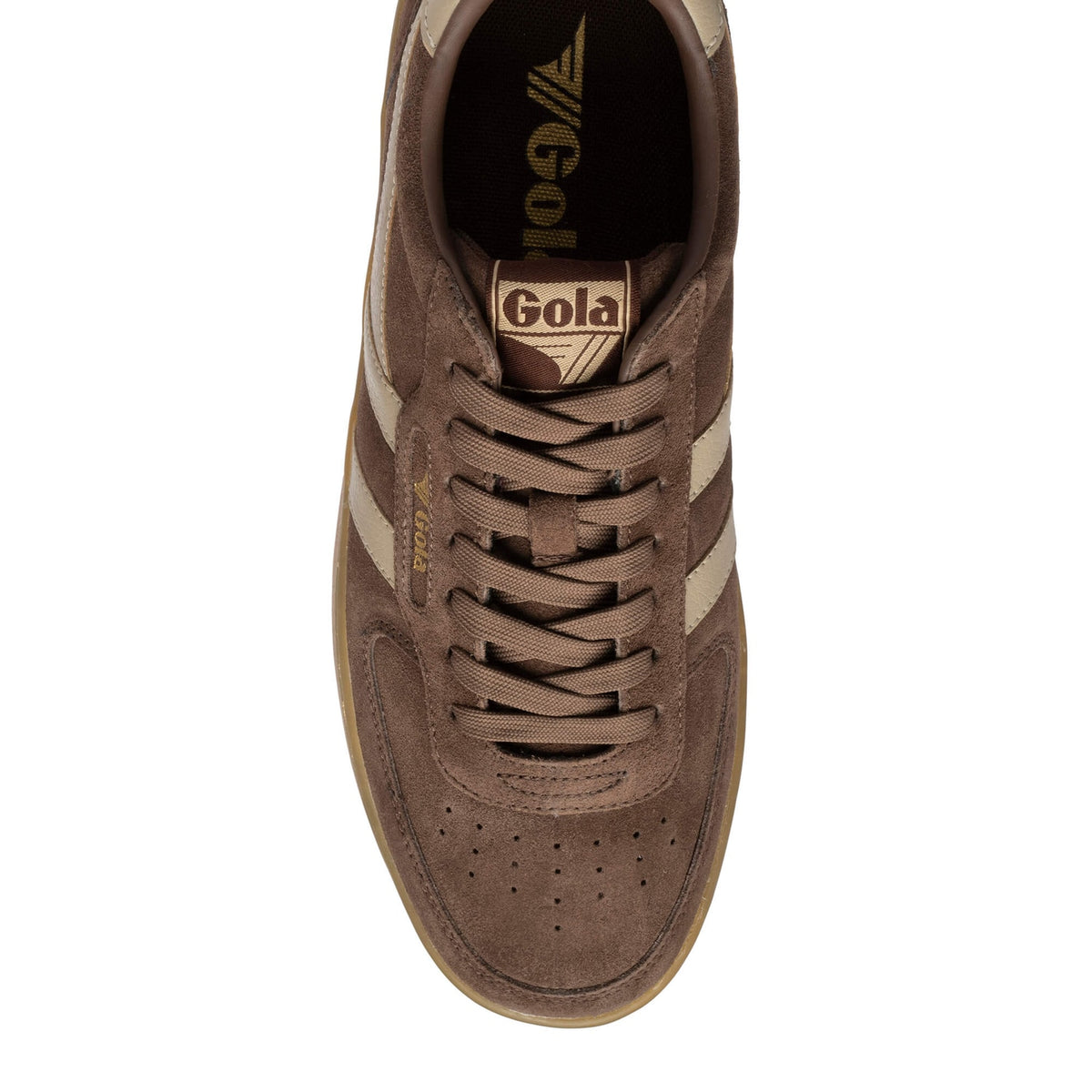 GOLA Hawk Suede 86 Trainer Root/Bone/Gum - 5