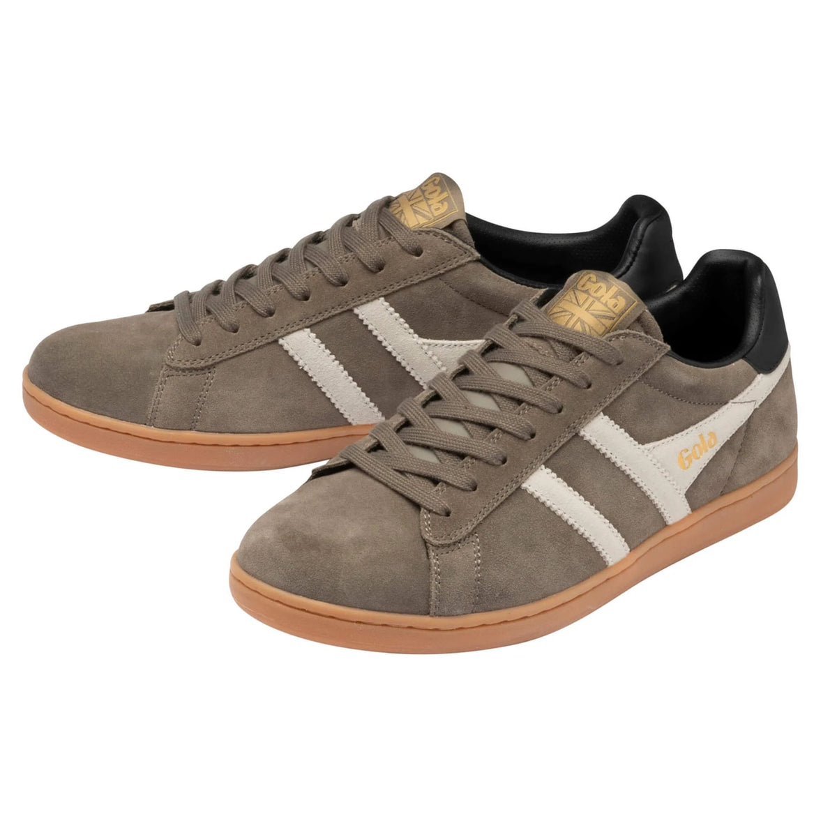 GOLA Equipe II Suede Trainer Urban Moss/Off White/Black - 3