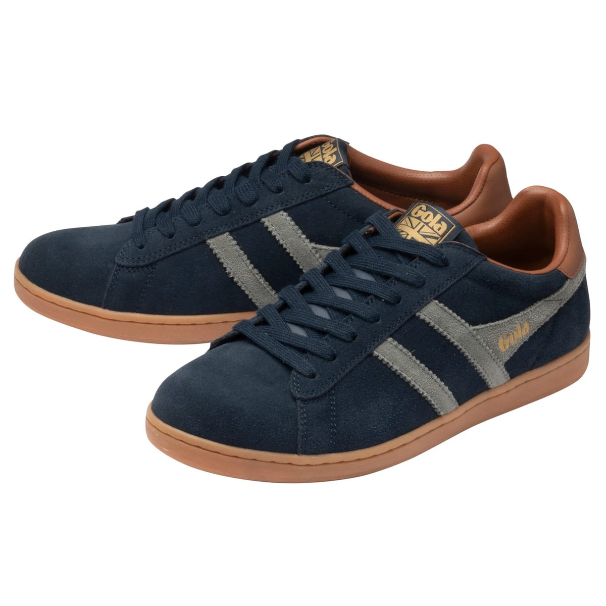 GOLA Equipe II Suede Trainer Navy/Conifer/Umber - 3