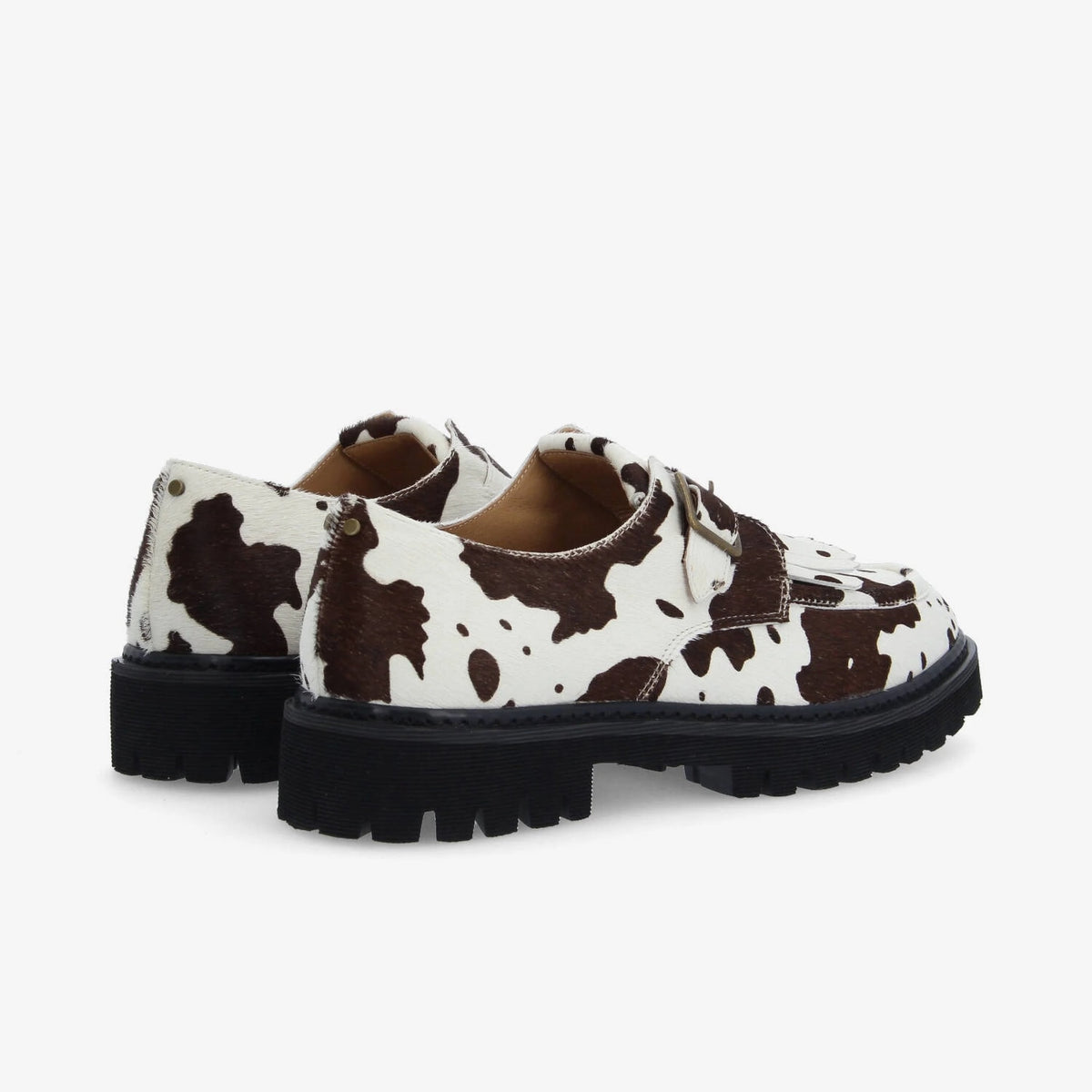 SCHMOOVE WOMAN MYSEN PLT BUCKLE W PONY COW BROWN - 4