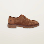 SOLEX Derbies S3806 - Suede Cognac + Patch Cuir Cognac