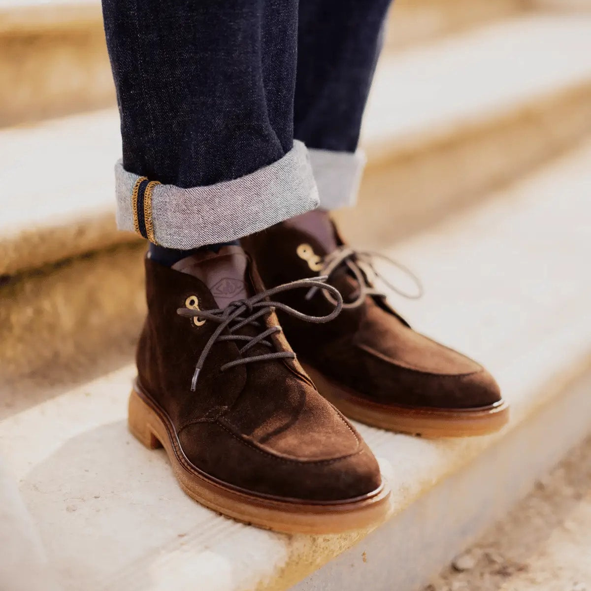 SOLEX Desert Boots S3808 - Suede Marron - 1