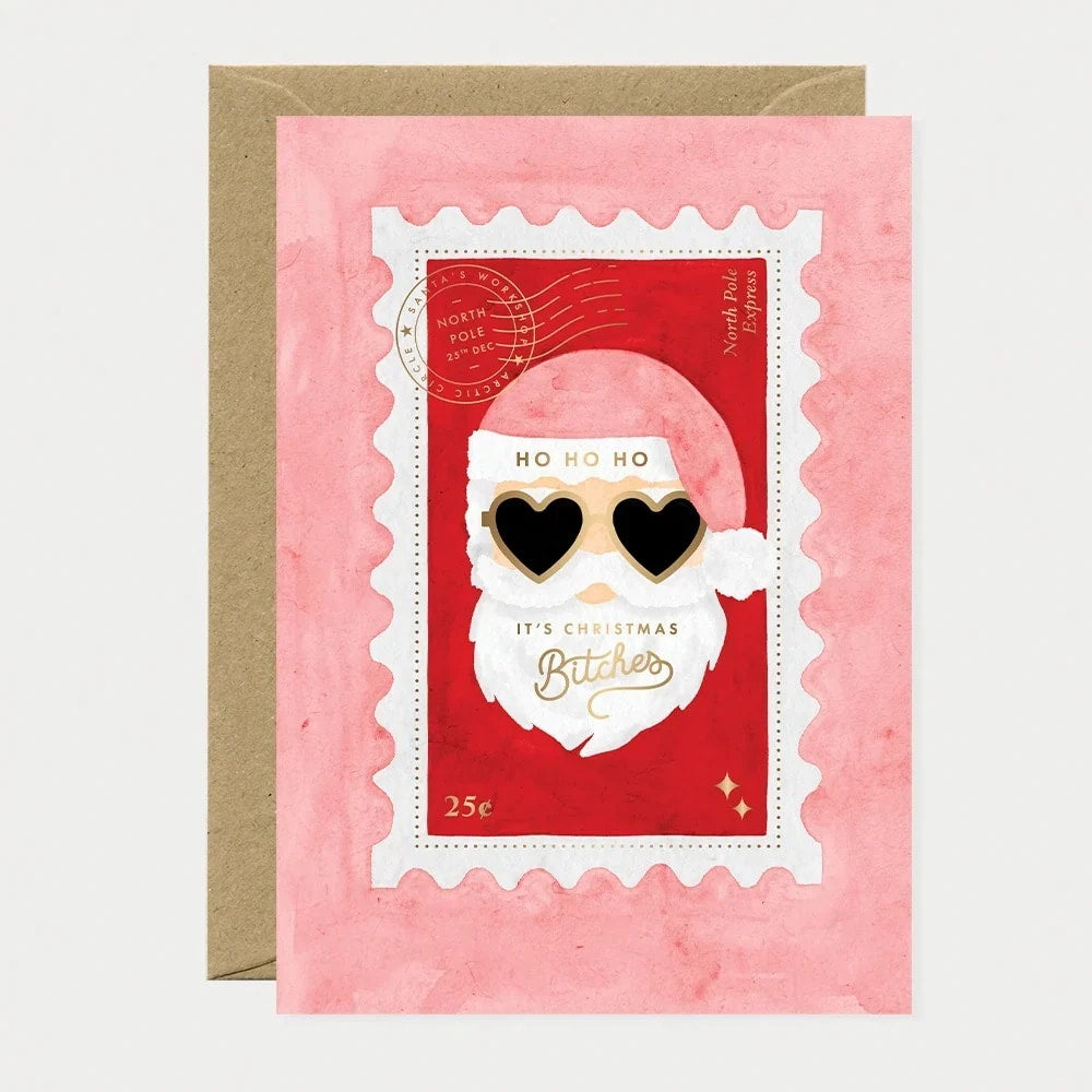 ATWS Carte de voeux - Christmas bitches - Dorure