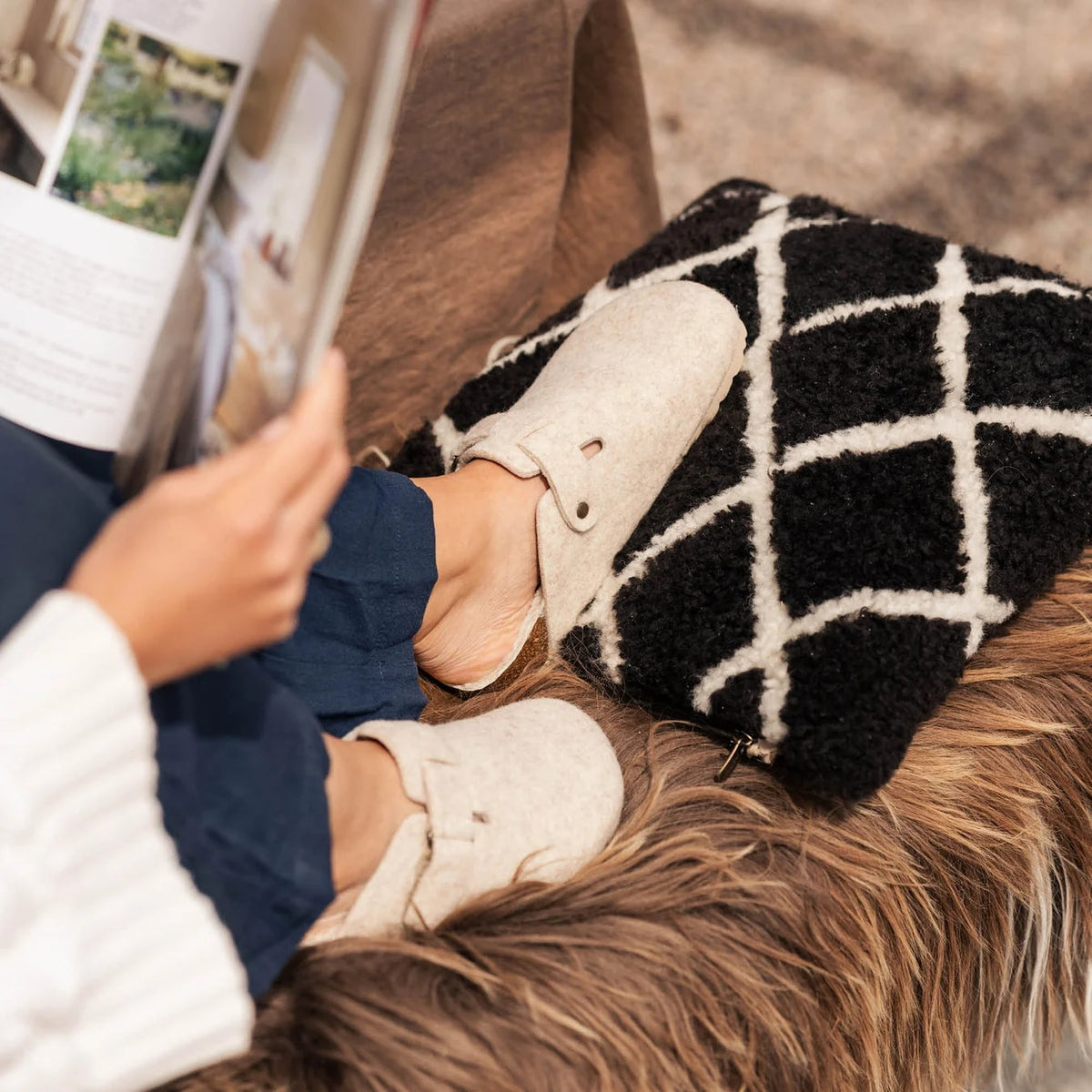 SHEPHERD Hilma slippers Creme - 2