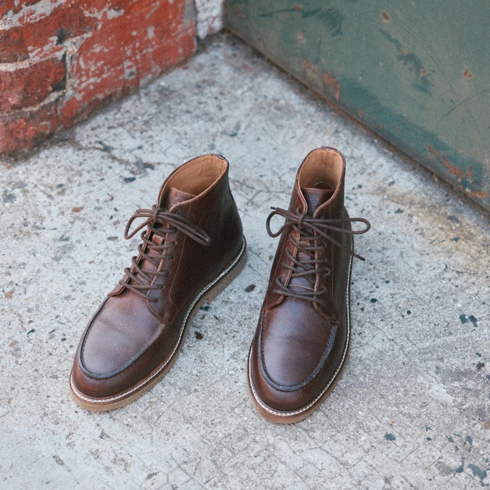 ODAJE Hugo - Cuir pull-up grainé marron - 1