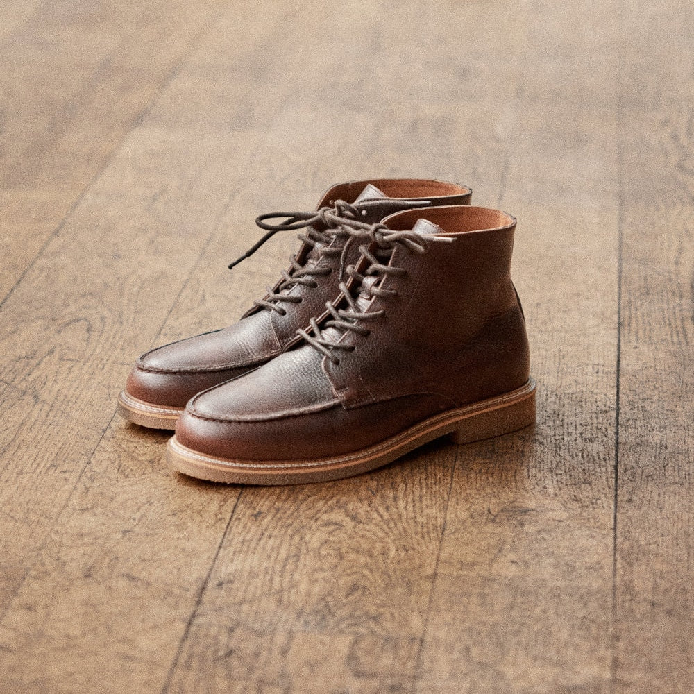 ODAJE Hugo - Cuir pull-up grainé marron - 5