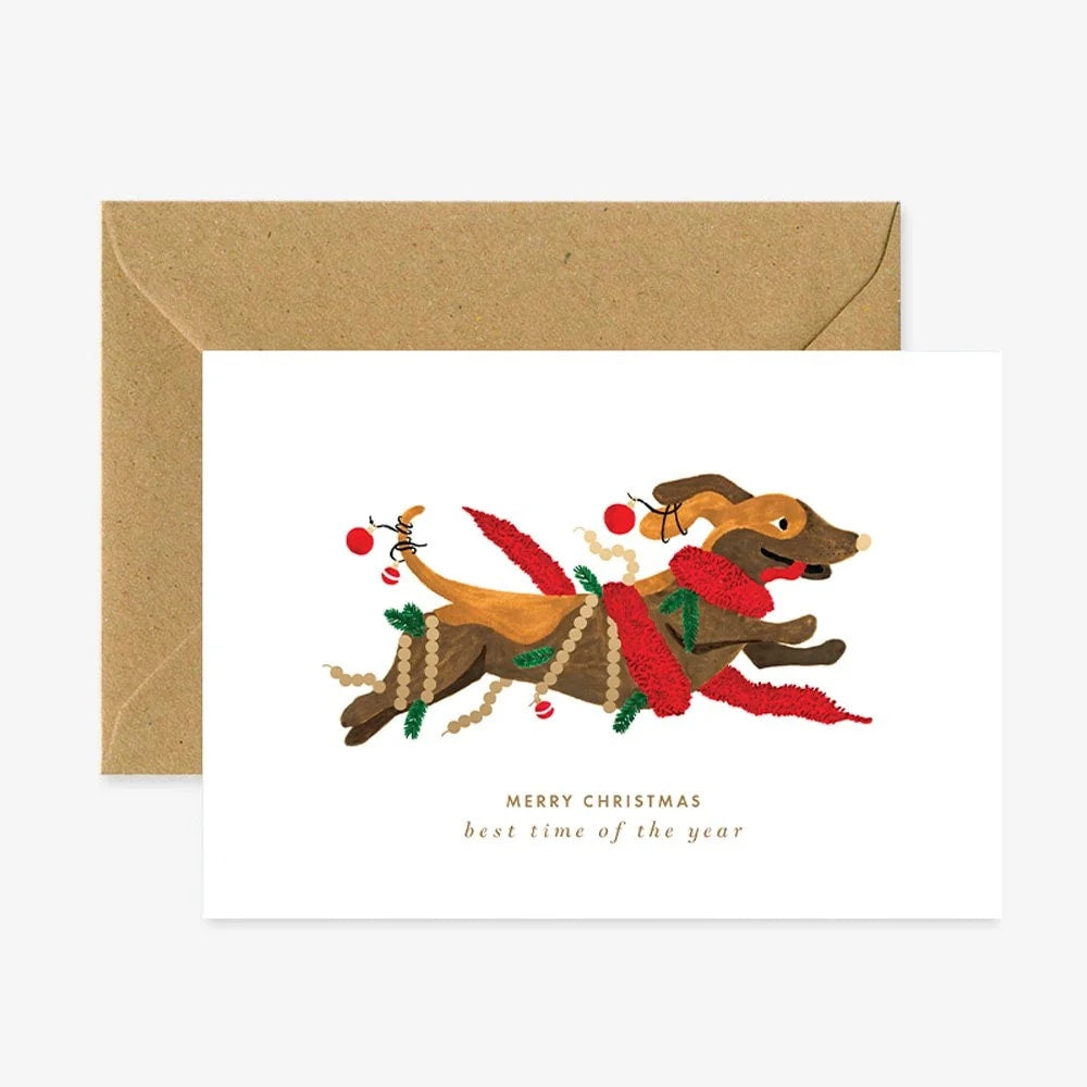 ATWS Carte de voeux Noël - Christmas dog
