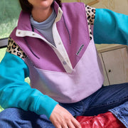PERPETE Sweat Lana - Turquoise/ Rose - 1