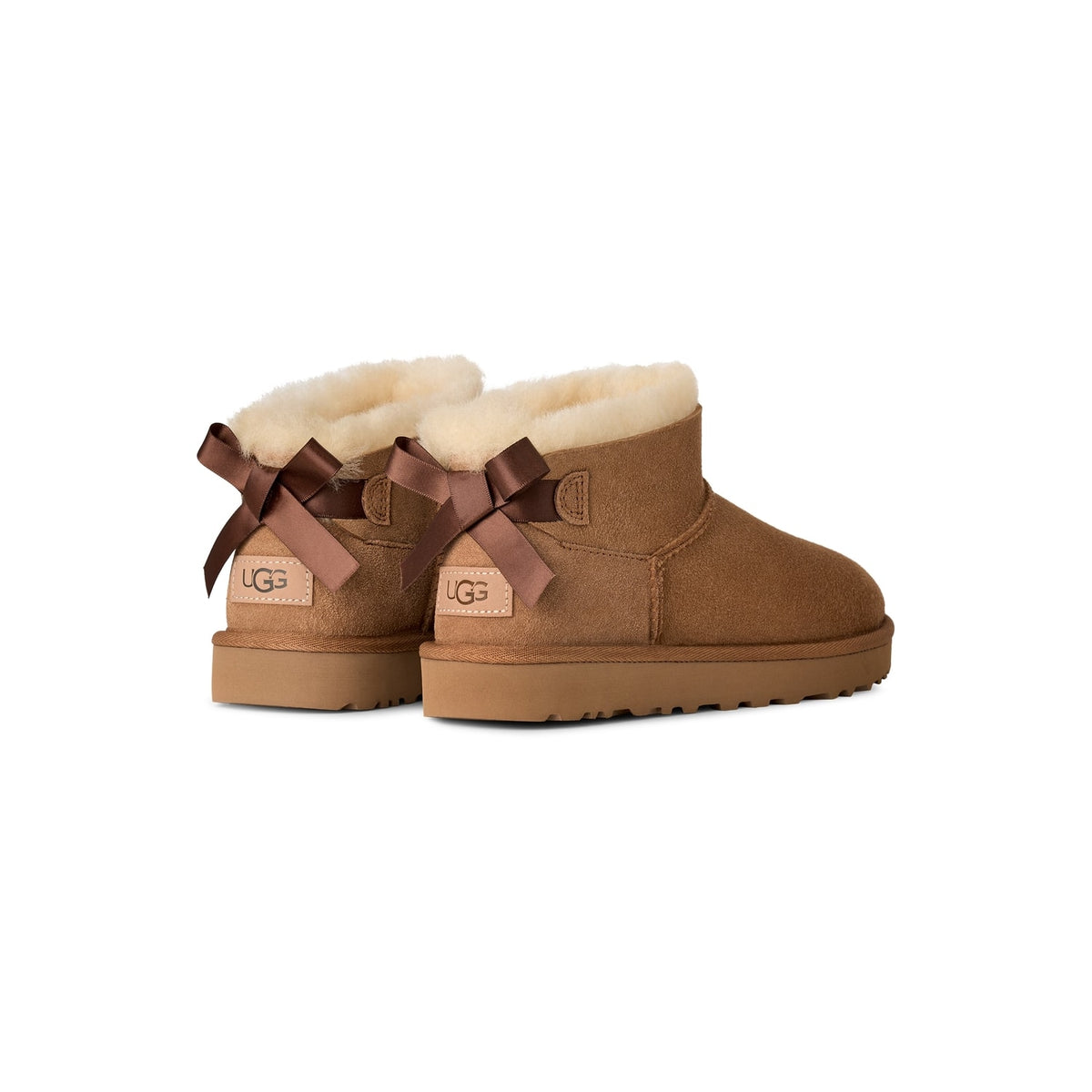 UGG ULTRA MINI BAILEY BOW - CHESTNUT - 1