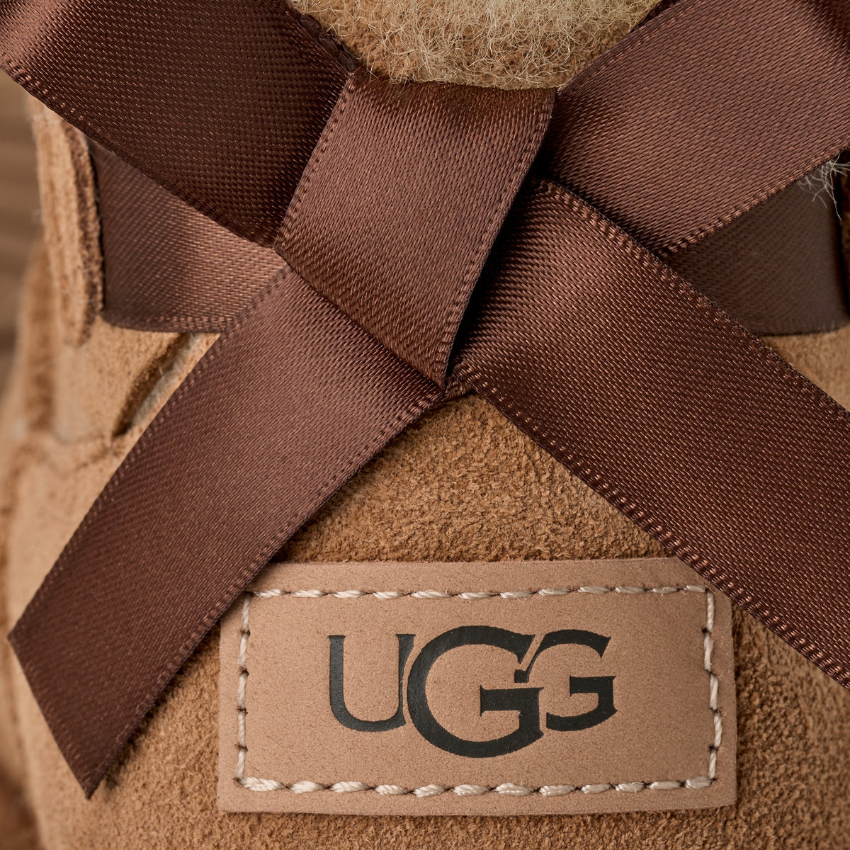 UGG ULTRA MINI BAILEY BOW - CHESTNUT - 5