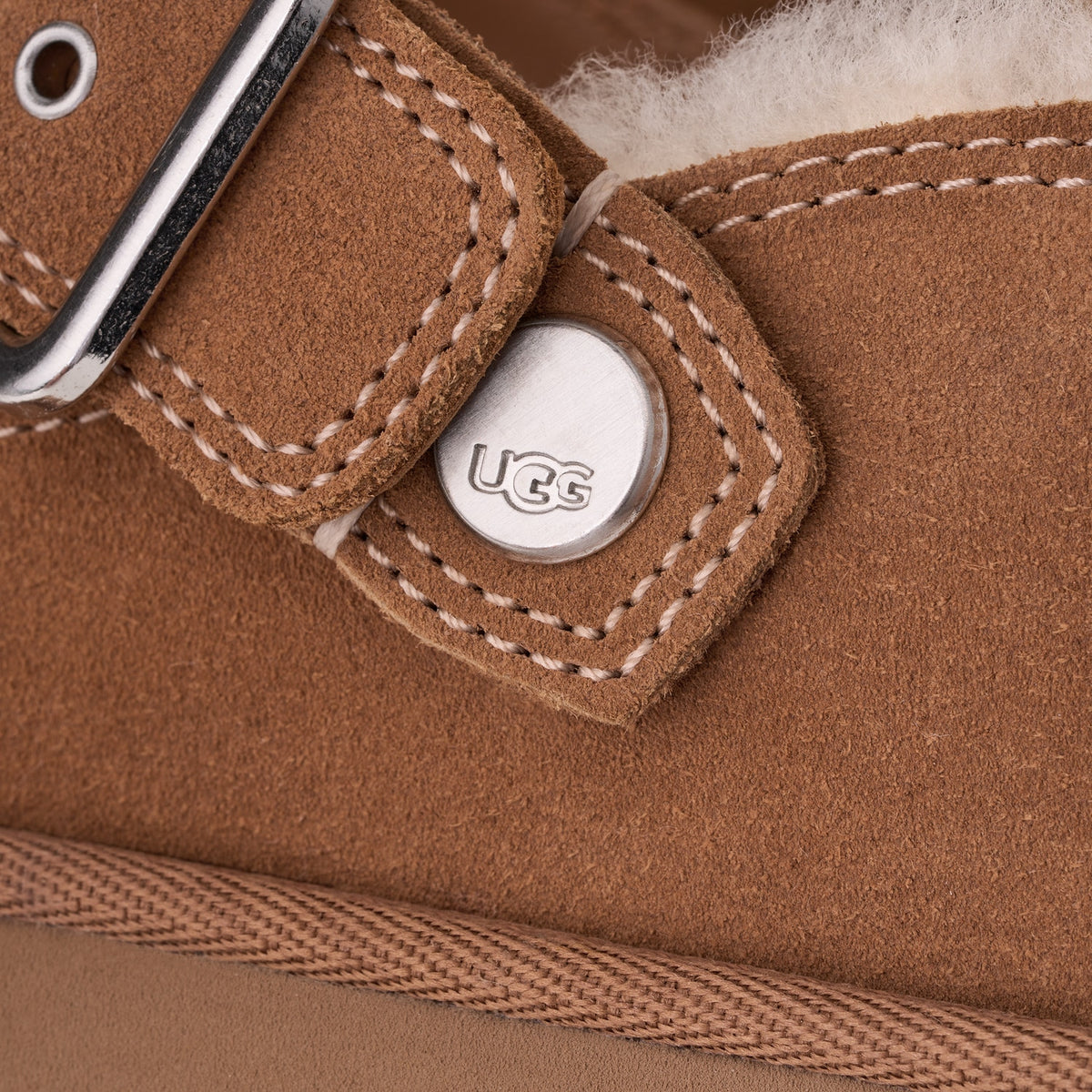 UGG GOLDENSTAR EVELINA CLOG CHESTNUT - 5