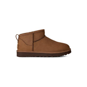 UGG CLASSIC ULTRA MINI NUBUCK DARK CHESTNUT - 1