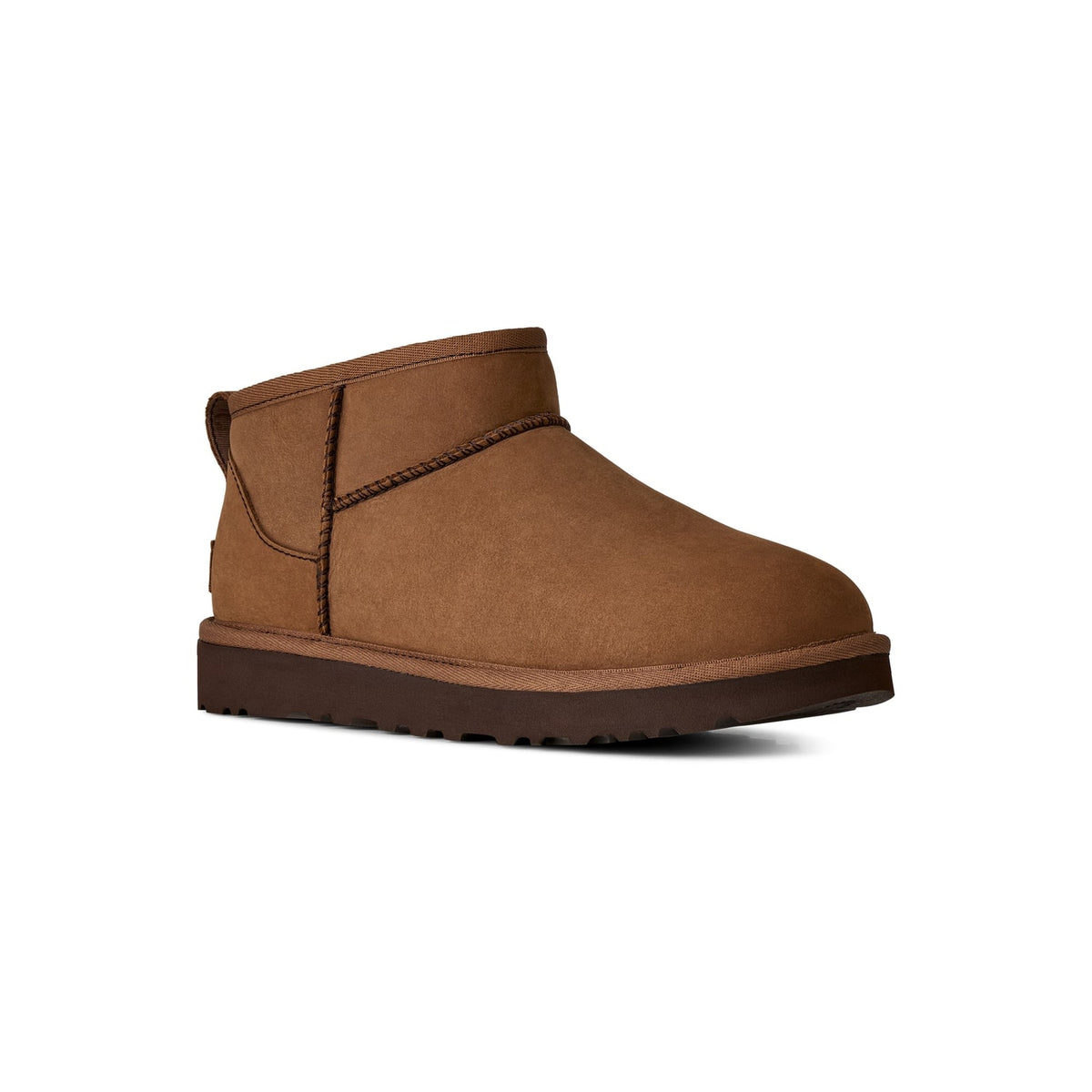 UGG CLASSIC ULTRA MINI NUBUCK DARK CHESTNUT - 2